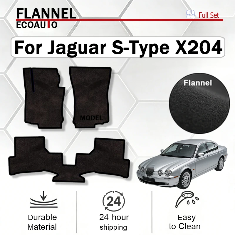 ECOAUTO Car velour mats for Jaguar S-Type X204 sedan (2002-2008) -black
ECOAUTO Car velour mats for Jaguar S-Type X204 sedan (2002-2008) -black