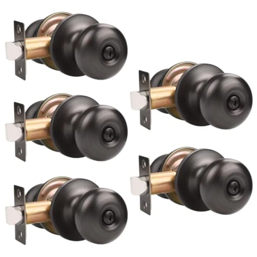 Pack Oil Rubbed Bronze Knobs Interior Knob with Lock Bedroom Bathroom Knobs Interior Handles
Pack Oil Rubbed Bronze Knobs Interior Knob with Lock Bedroom Bathroom Knobs Interior Handles
