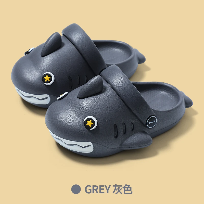 Kids Cartoon Shark Slippers Toe Protection Waterproof Anti-slip Garden Shoes Boys Girls Outdoor Casual Beach Sandals Children
Kids Cartoon Shark Slippers Toe Protection Waterproof Anti-slip Garden Shoes Boys Girls Outdoor Casual Beach Sandals Children