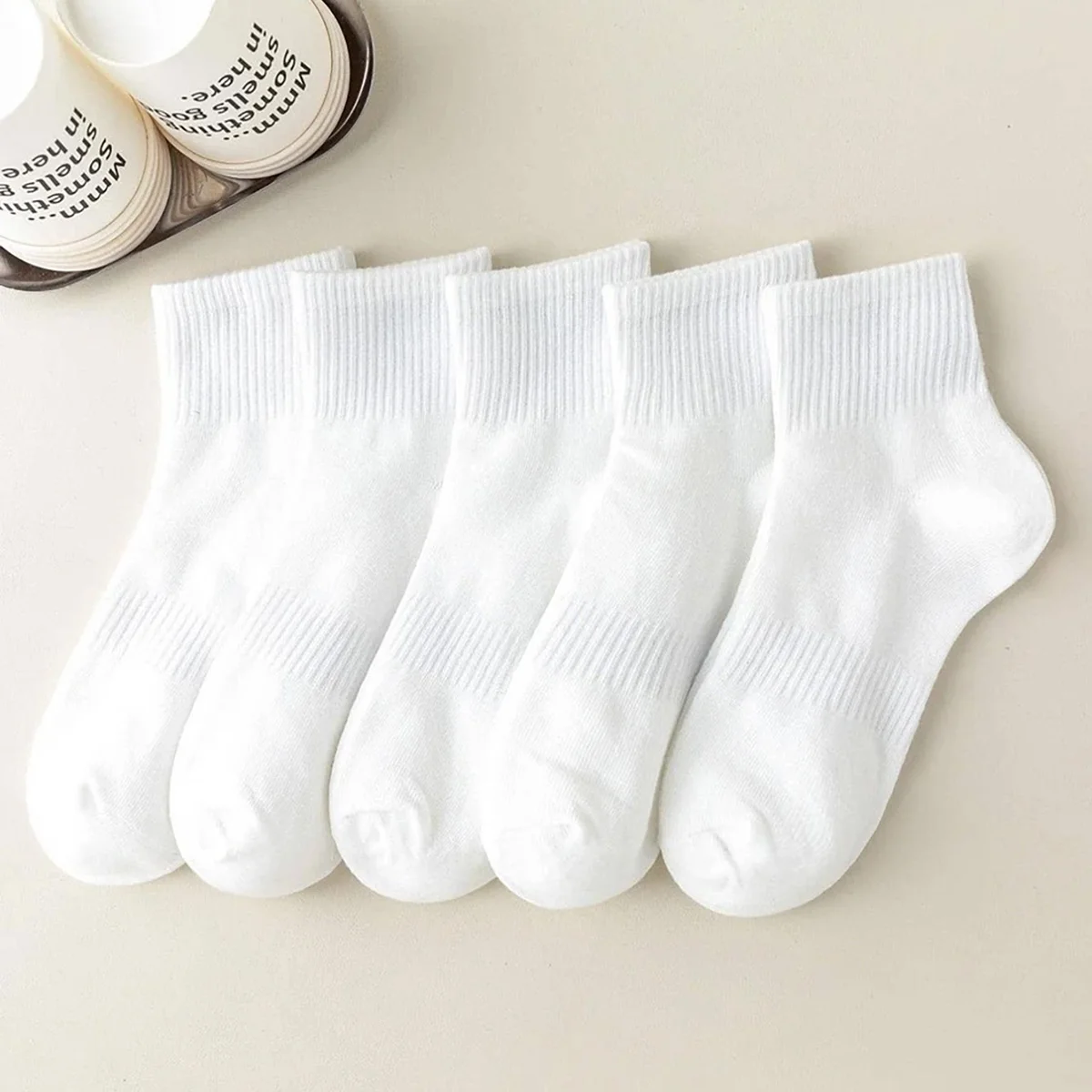 5 Pairs Women and Men Black & White Crew Athletic Socks Cushion Running Work Sports Socks Solid Casual Soft Breathable Socks
5 Pairs Women and Men Black & White Crew Athletic Socks Cushion Running Work Sports Socks Solid Casual Soft Breathable Socks