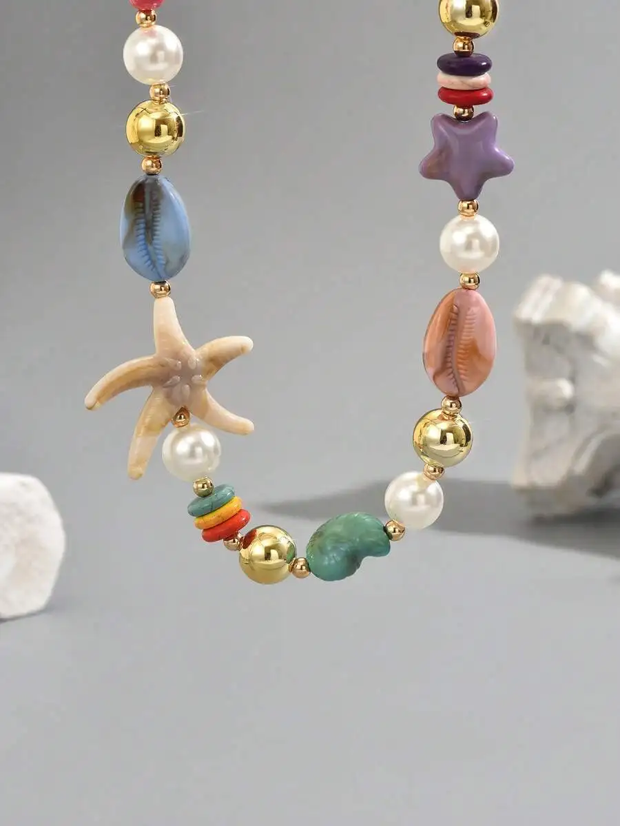 Bohemian Starfish Shell Beaded Necklace For Women
Bohemian Starfish Shell Beaded Necklace For Women