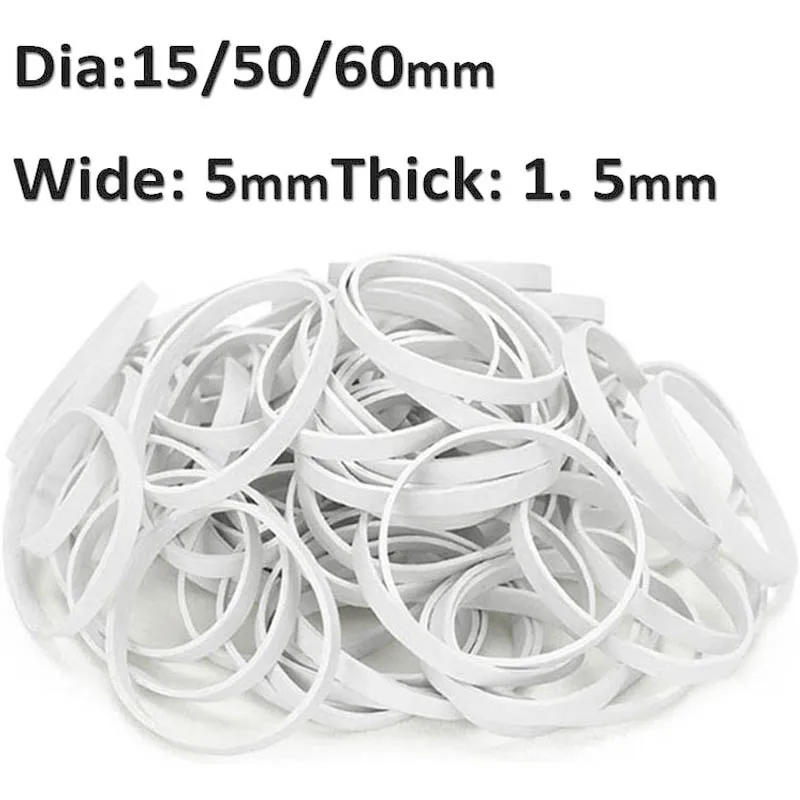 White Rubber Bands Elastic Bands Stationery Holder Package Supplies Rings for School Home or Office Dia15-60mm Wide5mm THK1.5mm
White Rubber Bands Elastic Bands Stationery Holder Package Supplies Rings for School Home or Office Dia15-60mm Wide5mm THK1.5mm