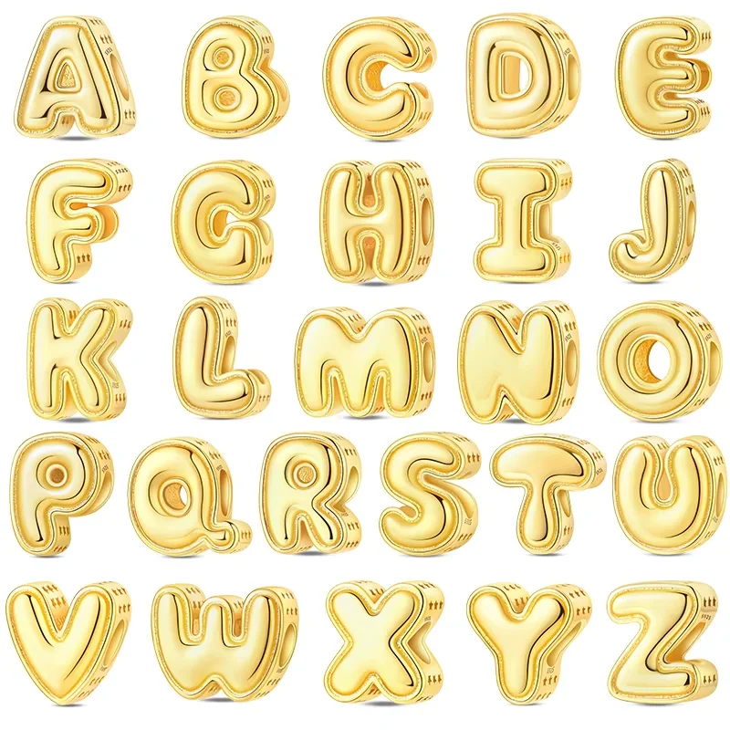2026 New 925 Sterling Silver Creative Golden 26 Letter Charms Bead Dangle For Women Fine DIY Birthday Anniversary Jewelry Gifts
2026 New 925 Sterling Silver Creative Golden 26 Letter Charms Bead Dangle For Women Fine DIY Birthday Anniversary Jewelry Gifts