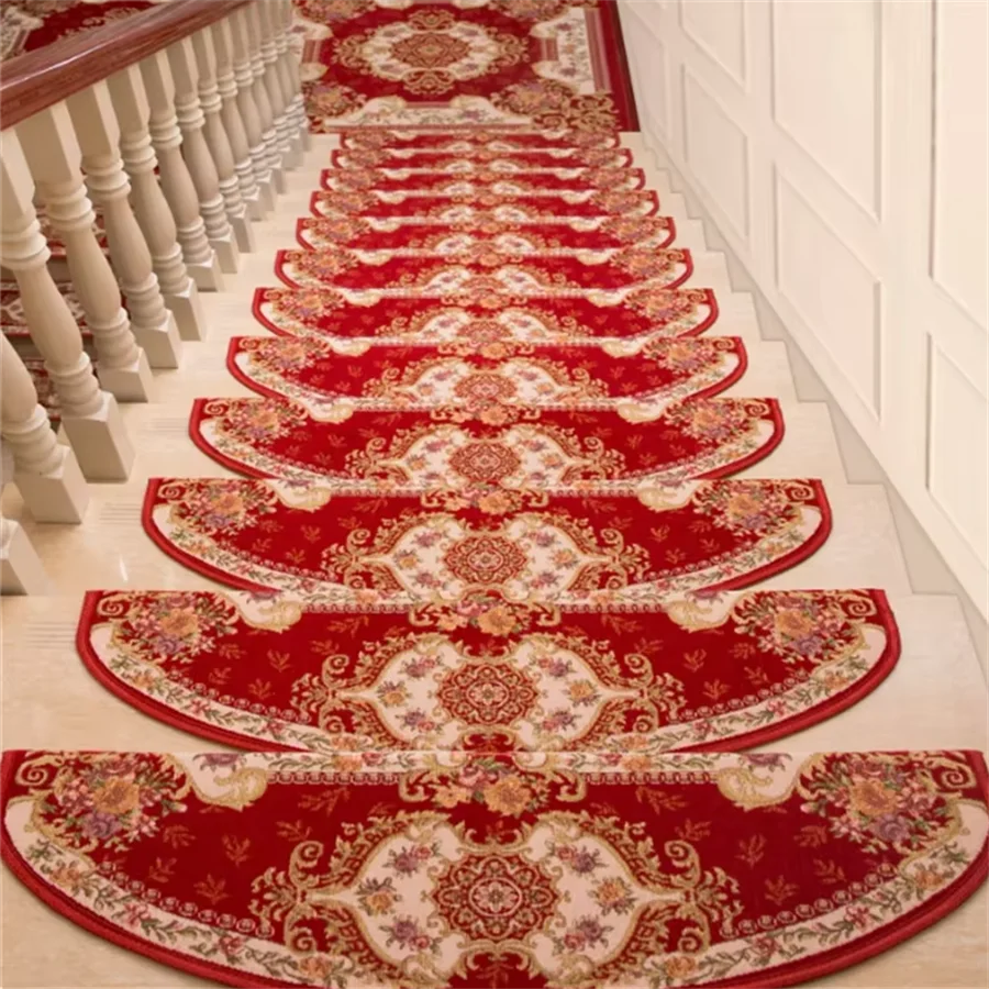 13pcs European style stair step mat for home use non slip solid wood stair carpet fully covered customized rotating step mat
13pcs European style stair step mat for home use non slip solid wood stair carpet fully covered customized rotating step mat
