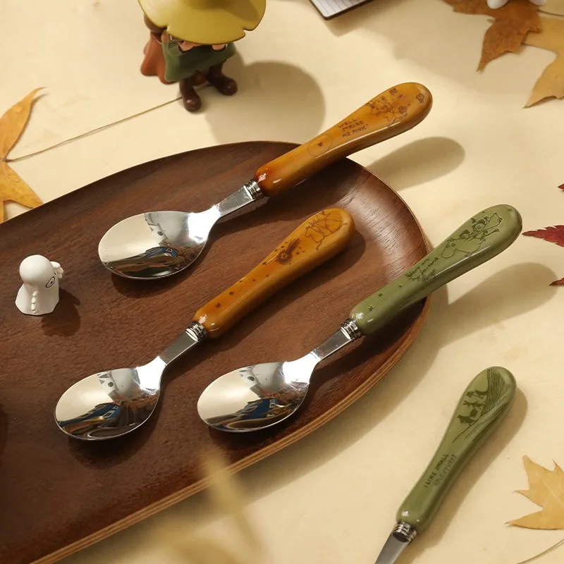Hot New Kawaii Anime Moomin Series Exquisite Tableware Cartoon Creativity Printing Stainless Steel Spoon Household Goods
Hot New Kawaii Anime Moomin Series Exquisite Tableware Cartoon Creativity Printing Stainless Steel Spoon Household Goods