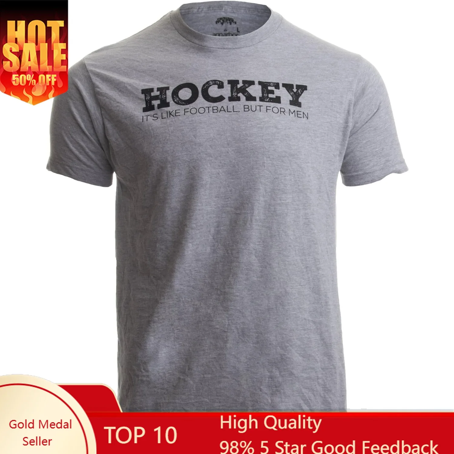 Hockey It's Like Football, but for Men | Funny Hockey Team League Humor T-Shirt
Hockey It's Like Football, but for Men | Funny Hockey Team League Humor T-Shirt
