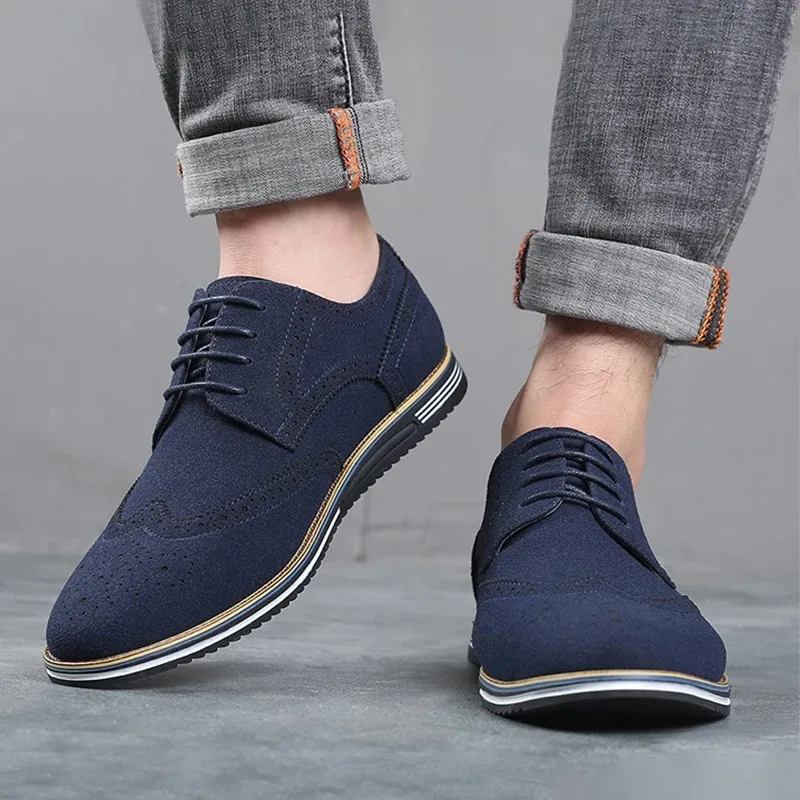 Men Shoes Leather Suede Soft Oxford Shoes for Men Flats Solid Color Casual Sport Shoes Man
Men Shoes Leather Suede Soft Oxford Shoes for Men Flats Solid Color Casual Sport Shoes Man