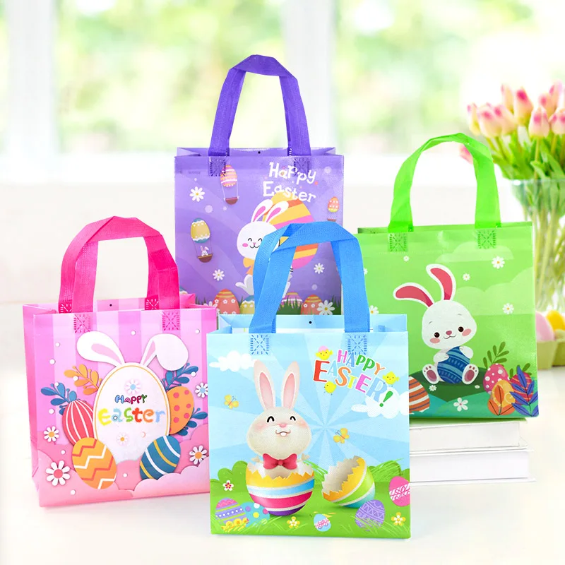 4Pcs Happy Easter Gift Bags Non-woven Fabric Cookie Candy Packaging Bag Kids Gifts Easter Decoration Festival Party Supplies
4Pcs Happy Easter Gift Bags Non-woven Fabric Cookie Candy Packaging Bag Kids Gifts Easter Decoration Festival Party Supplies