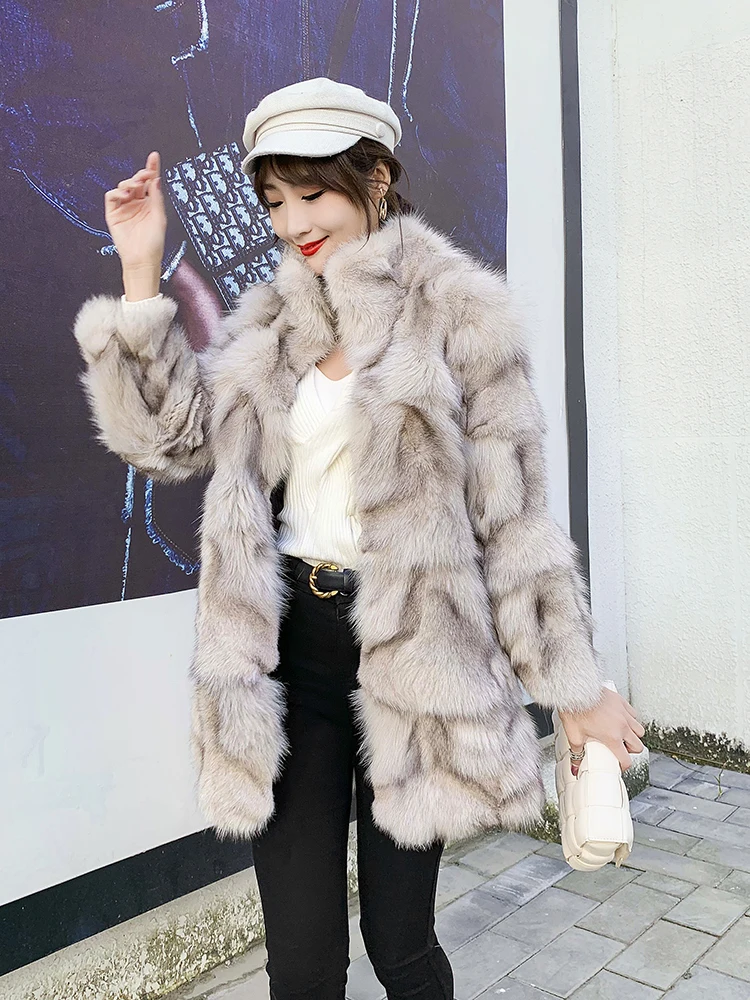 2023 Fashion Real Fur Coat Winter Jacket Women Natural Fox Fur Long Outerwear Thick Warm Streetwear New Nine Quarter Sleeve
2023 Fashion Real Fur Coat Winter Jacket Women Natural Fox Fur Long Outerwear Thick Warm Streetwear New Nine Quarter Sleeve