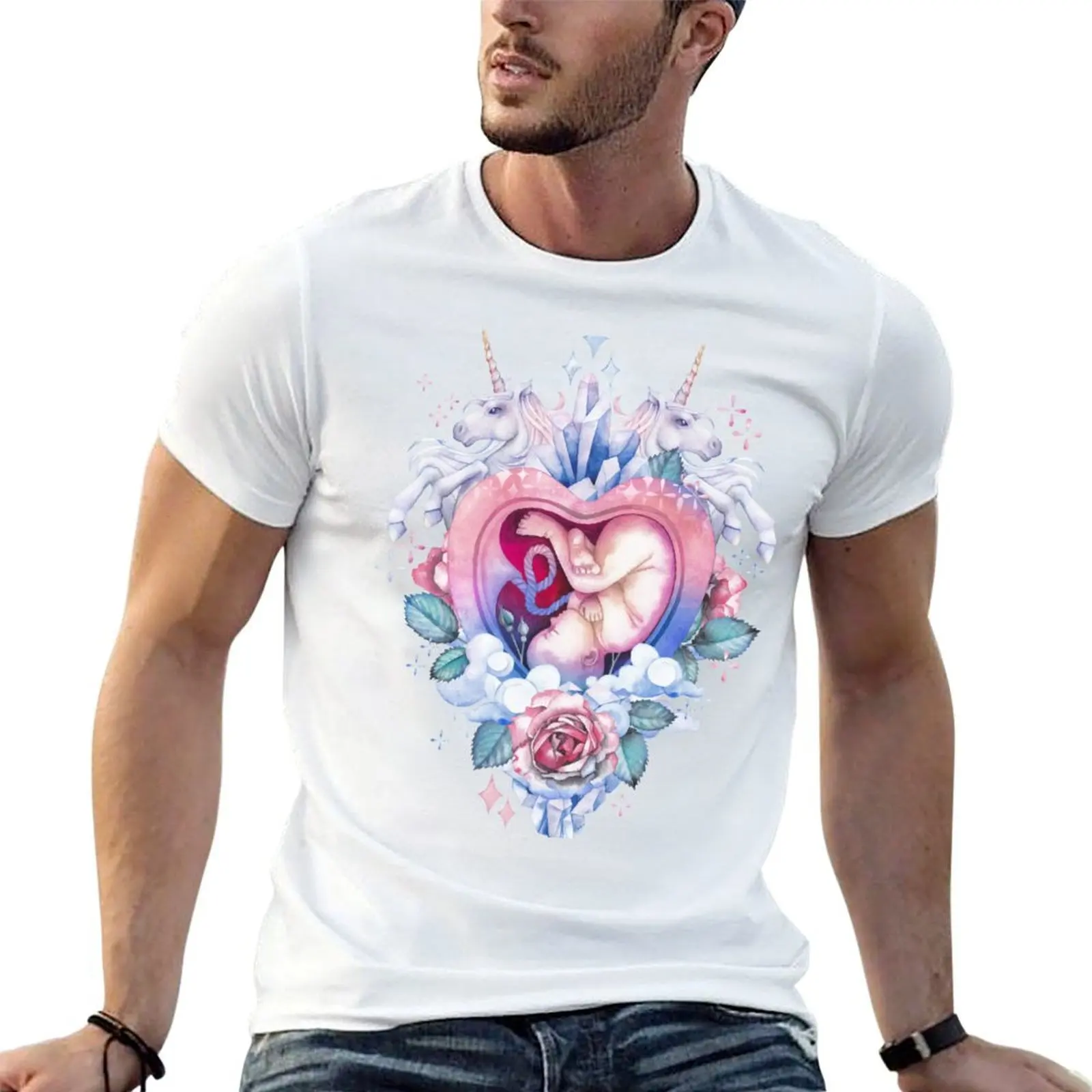 Watercolor embryo inside the womb with fantasy decorations T-Shirt anime tshirt t shirt for man T-Shirt
Watercolor embryo inside the womb with fantasy decorations T-Shirt anime tshirt t shirt for man T-Shirt