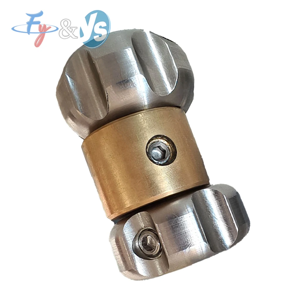 1YS G3/8" Sewer Jetter Nozzle - High Pressure Rotating Tip for Pipe/Cement Cleaning, 1 Side + 3 Rear Jet Ceramic Nozzle
1YS G3/8" Sewer Jetter Nozzle - High Pressure Rotating Tip for Pipe/Cement Cleaning, 1 Side + 3 Rear Jet Ceramic Nozzle