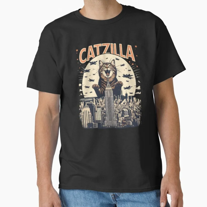 Funny CATZILLA King of the meowsters #0808 Vintage Japanese Monster Anime movie gift T shirt for cat lover Large size Tops
Funny CATZILLA King of the meowsters #0808 Vintage Japanese Monster Anime movie gift T shirt for cat lover Large size Tops