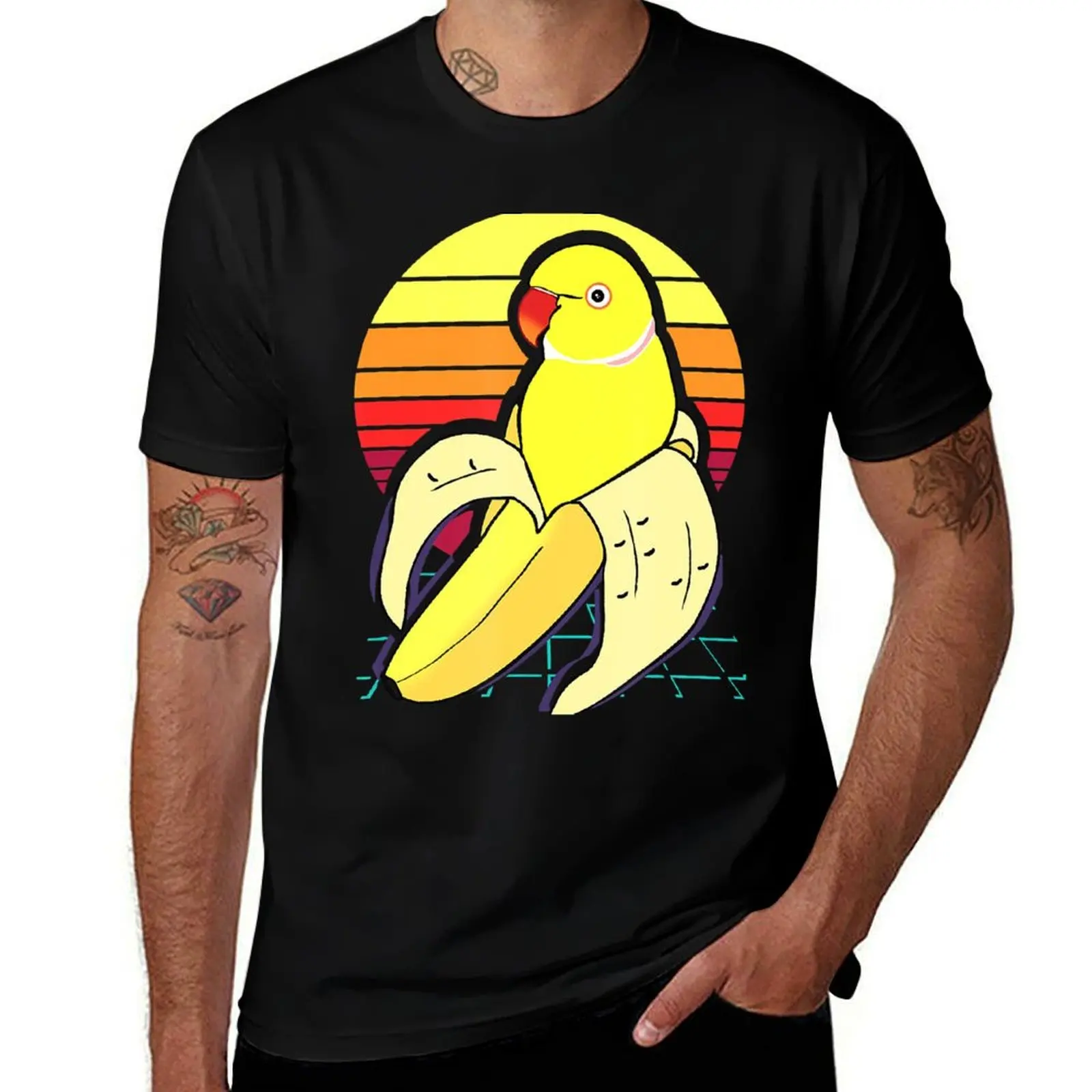Aesthetic Vaporwave Banana Indian Ringneck Birb Parrot T-Shirt Luxury man anime clothes vintage graphic tee shirt men clothings
Aesthetic Vaporwave Banana Indian Ringneck Birb Parrot T-Shirt Luxury man anime clothes vintage graphic tee shirt men clothings