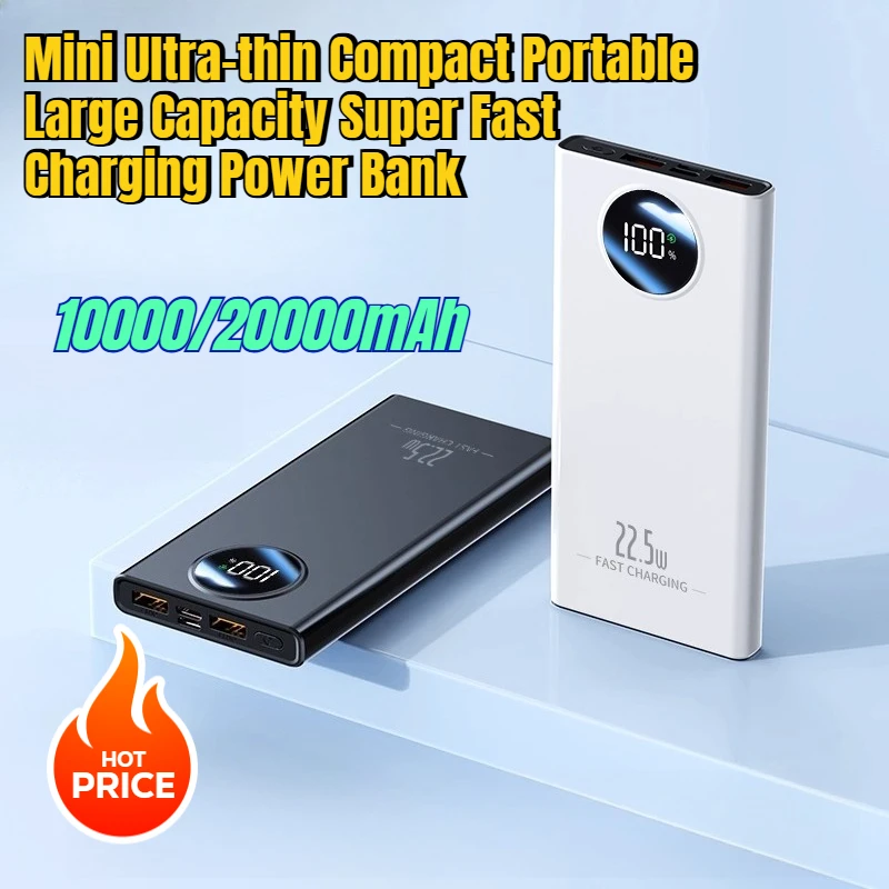 20000mAh Mini Ultra-thin Compact Portable Large Capacity Super Fast Charging Power Bank
20000mAh Mini Ultra-thin Compact Portable Large Capacity Super Fast Charging Power Bank