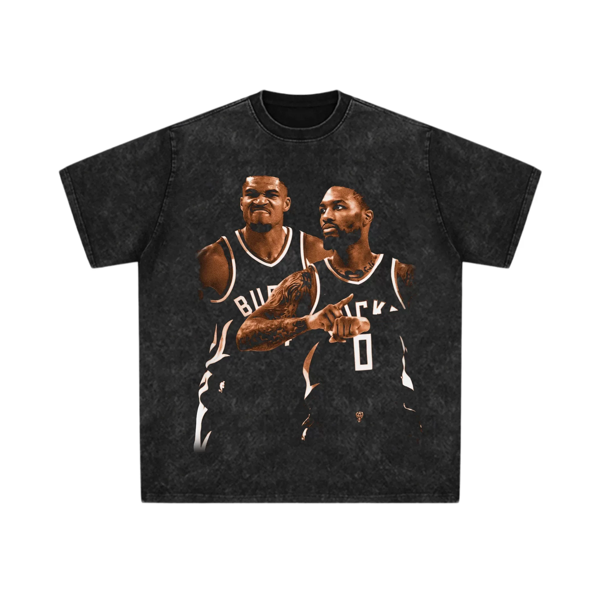 Bucks Star Duo Acid Wash T-Shirt Oversized Distressed Graphic Cotton Tee Dynamic Pair Men Women Bold Trendy Streetwear
Bucks Star Duo Acid Wash T-Shirt Oversized Distressed Graphic Cotton Tee Dynamic Pair Men Women Bold Trendy Streetwear