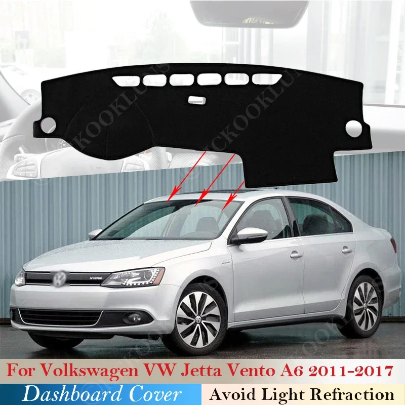 Dashboard Cover Sun Shade Mat For Volkswagen VW Jetta Vento A6 2011 - 2017 Hybrid GLI Avoid Light Pads Anti-UV Case Carpets 2016
Dashboard Cover Sun Shade Mat For Volkswagen VW Jetta Vento A6 2011 - 2017 Hybrid GLI Avoid Light Pads Anti-UV Case Carpets 2016