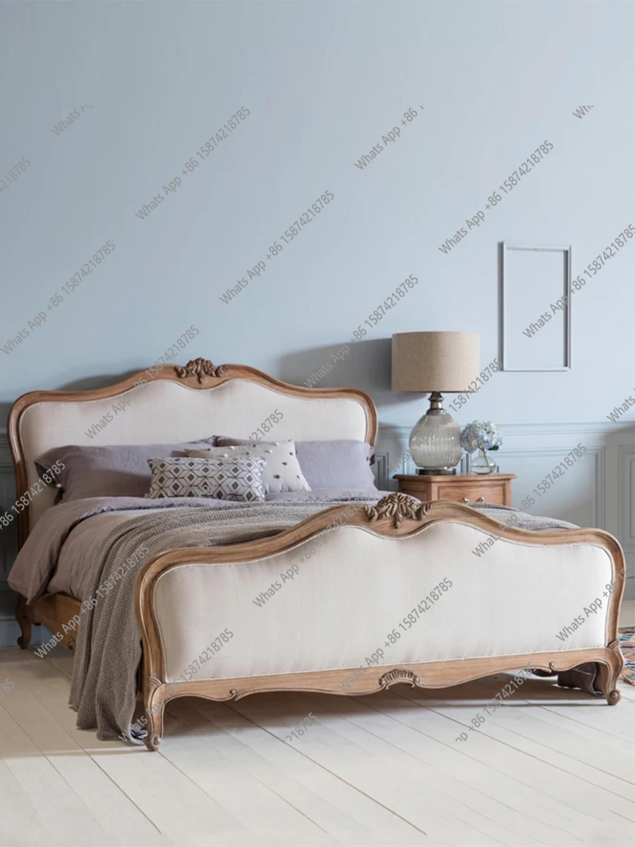 American light luxury solid wood bed, double bed, 1.8m master bedroom, small apartment, 1.5 French carved European high-end oak
American light luxury solid wood bed, double bed, 1.8m master bedroom, small apartment, 1.5 French carved European high-end oak