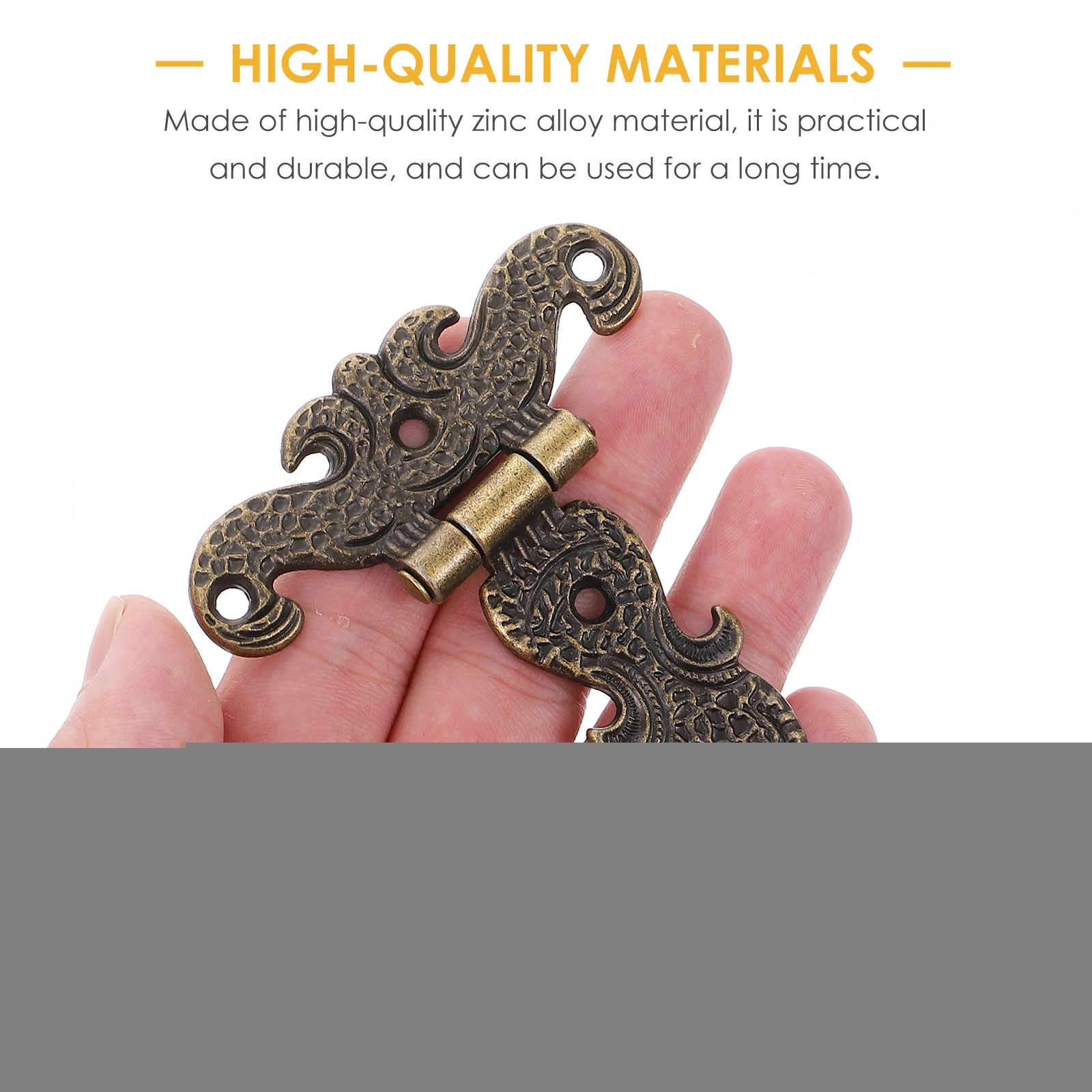 2 Pcs Alloy Hinges Vintage European Style Cabinet Cupboard Furniture Hardware Durable Wooden Box Hinges Easy Install
2 Pcs Alloy Hinges Vintage European Style Cabinet Cupboard Furniture Hardware Durable Wooden Box Hinges Easy Install