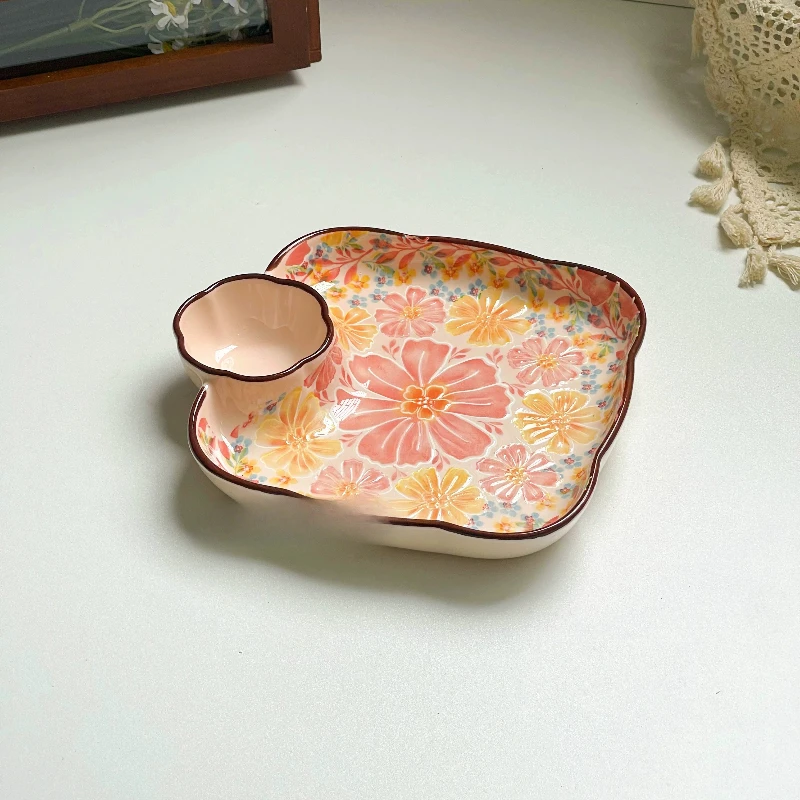 LTT Dandelion Ceramic Dumpling Plate Household Large Grid Plate Special Plate for Eating Dumplings
LTT Dandelion Ceramic Dumpling Plate Household Large Grid Plate Special Plate for Eating Dumplings