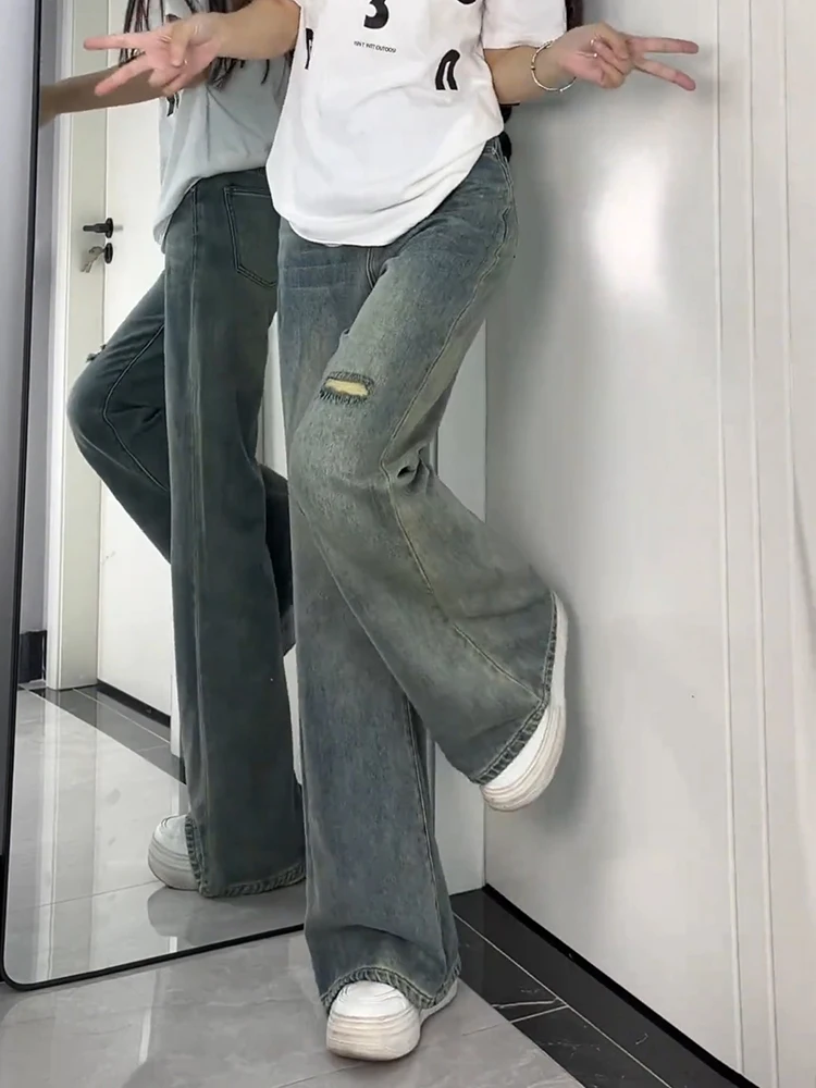 Джинсы-клеш, осенняя одежда, женская качественная текстура, материал, женская джинсовая мода, удобная, прочная, износостойкая, анти-
Джинсы-клеш, осенняя одежда, женская качественная текстура, материал, женская джинсовая мода, удобная, прочная, износостойкая, анти-