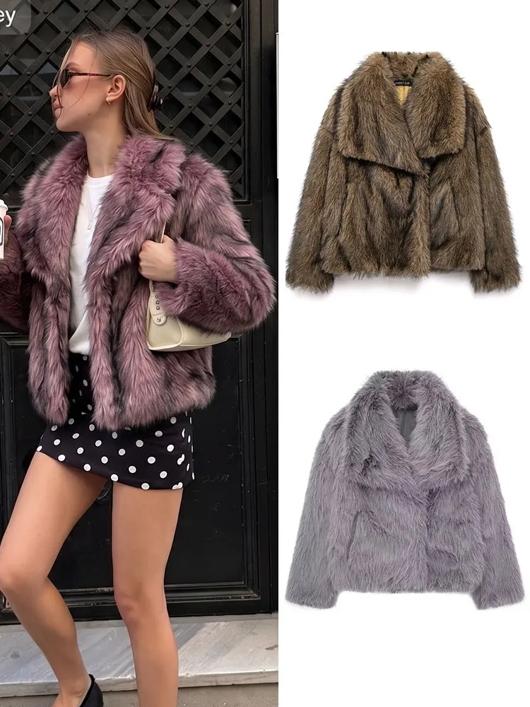 HH Elegant Womens Furry Long Sleeve Coat Casual Loose Office Lapel Pockets Jacket Fashion Vacation Party Cropped Outerwear
HH Elegant Womens Furry Long Sleeve Coat Casual Loose Office Lapel Pockets Jacket Fashion Vacation Party Cropped Outerwear