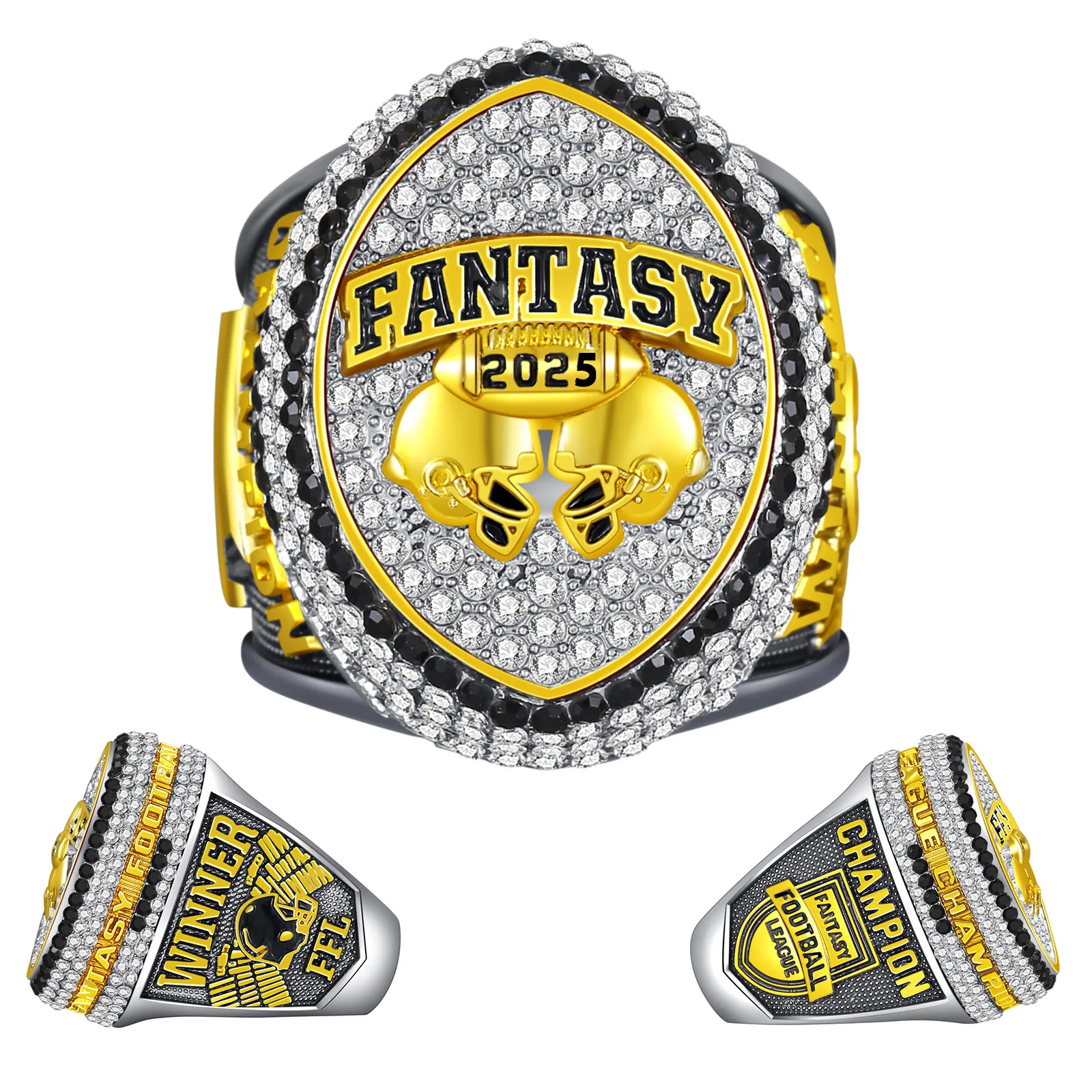 2025 New Design Fantasy Football Championship Ring Fashion Jewelry Gift for Men's Fans Souvenir
2025 New Design Fantasy Football Championship Ring Fashion Jewelry Gift for Men's Fans Souvenir