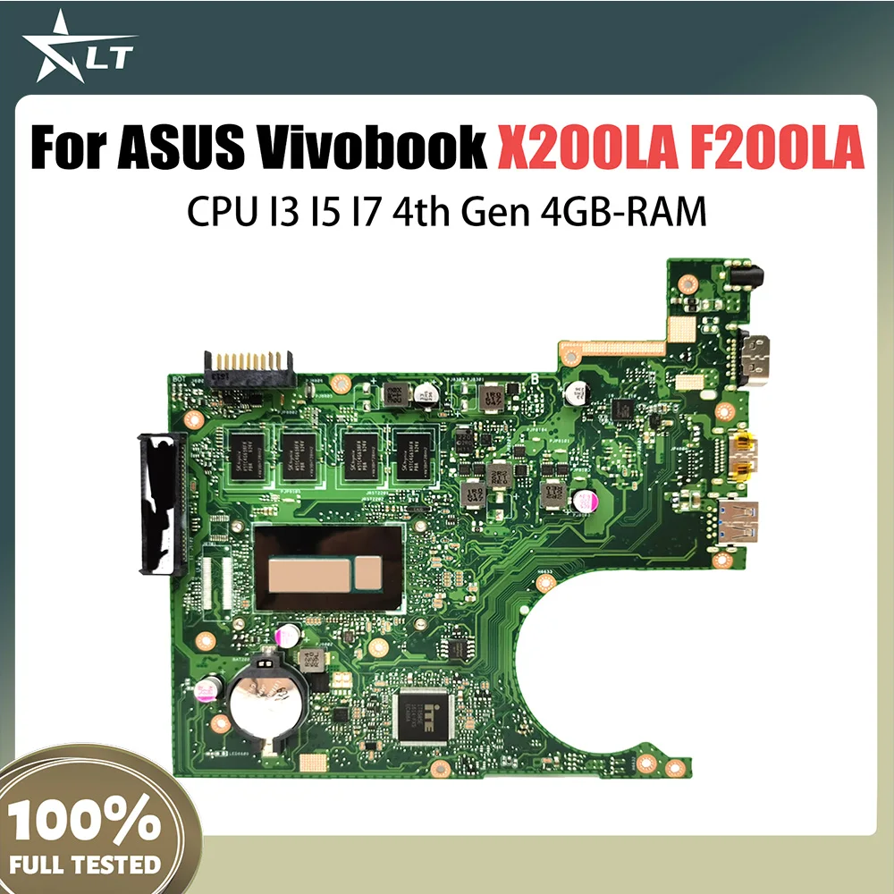 For ASUS F200LA F200L X200L laptop Mainboard REV2.1 X200LA I3-4010U 4GB RAM 100% Tested Vivobook
For ASUS F200LA F200L X200L laptop Mainboard REV2.1 X200LA I3-4010U 4GB RAM 100% Tested Vivobook
