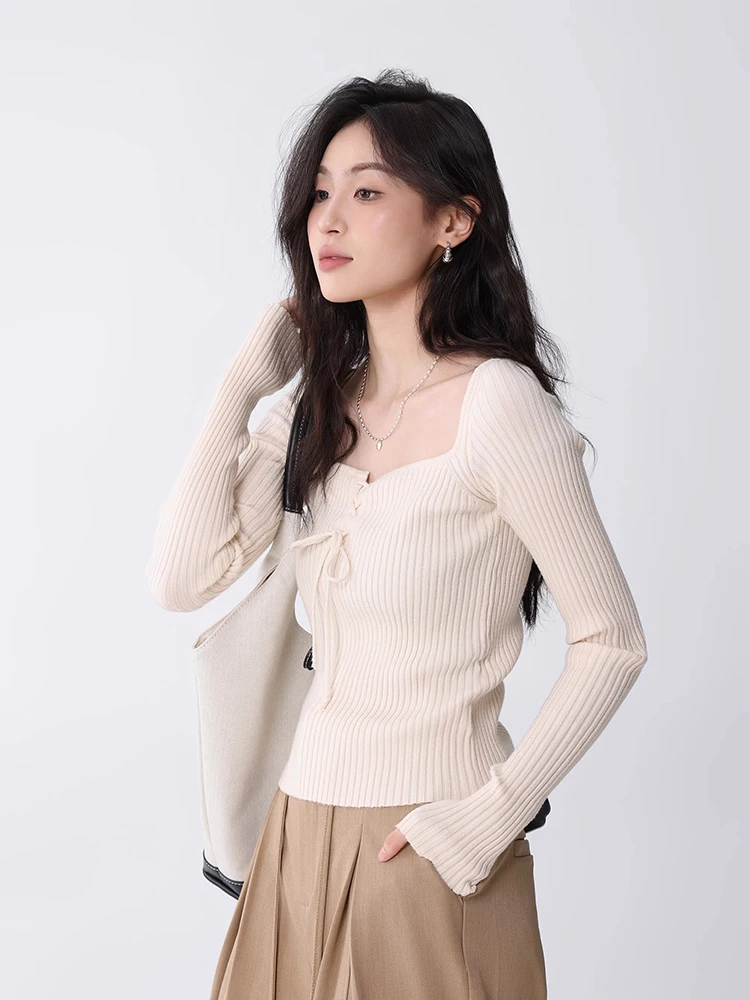Autumn New Gentle Temperament Sweater Women Fashion Simple Long Sleeve Knitted Tops Solid Color Slim Top
Autumn New Gentle Temperament Sweater Women Fashion Simple Long Sleeve Knitted Tops Solid Color Slim Top