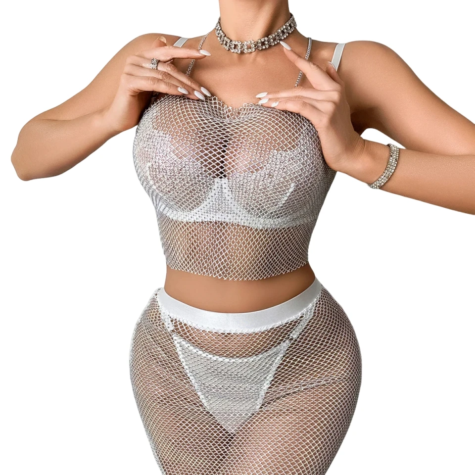 AVELINE Summer New Fashion Lace Mesh Sexy Intimate Underwear Bar socialite Party Underwear 4-piece Set
AVELINE Summer New Fashion Lace Mesh Sexy Intimate Underwear Bar socialite Party Underwear 4-piece Set