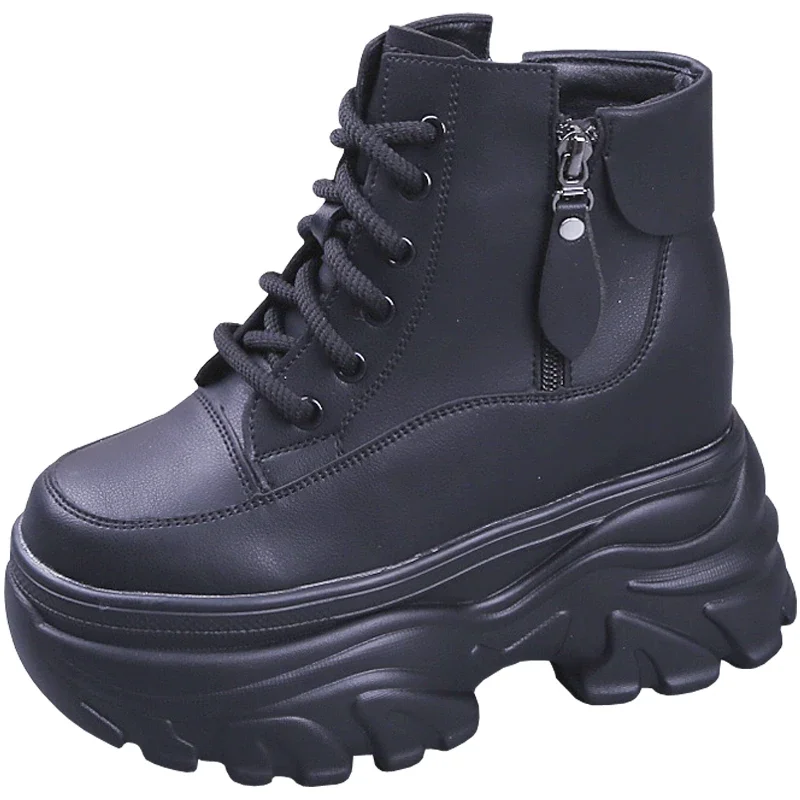 Women's High-top Sneakers Platform Wedges Autumn Fashion Shoes Woman Lace Up White Footwear Platform Thick Bottom Shoes 2025
Women's High-top Sneakers Platform Wedges Autumn Fashion Shoes Woman Lace Up White Footwear Platform Thick Bottom Shoes 2025