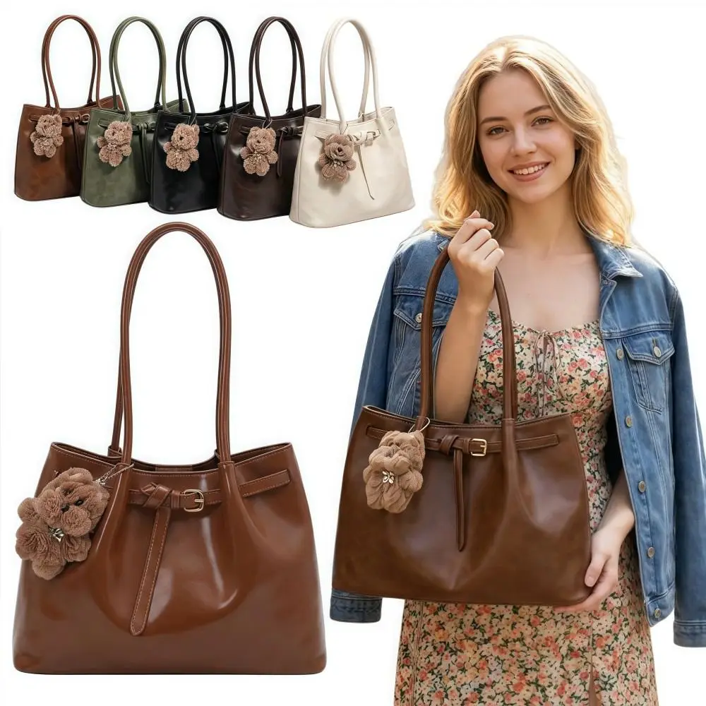 PU Leather Shoulder Bag Retro Elegant Handbag Available in 5 Colors Solid Color Crossbody Bag School/Travel/Work
PU Leather Shoulder Bag Retro Elegant Handbag Available in 5 Colors Solid Color Crossbody Bag School/Travel/Work