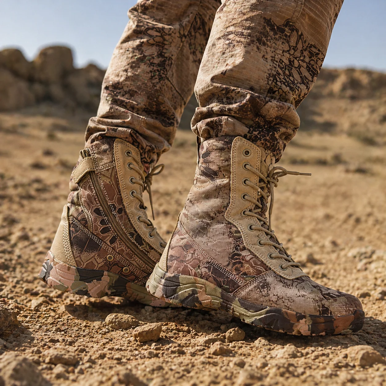 Outdoor Training Men Tactical Boots High-Top Desert Shoes Camouflage Combat Hunting Climbing Hiking Shoes
Outdoor Training Men Tactical Boots High-Top Desert Shoes Camouflage Combat Hunting Climbing Hiking Shoes