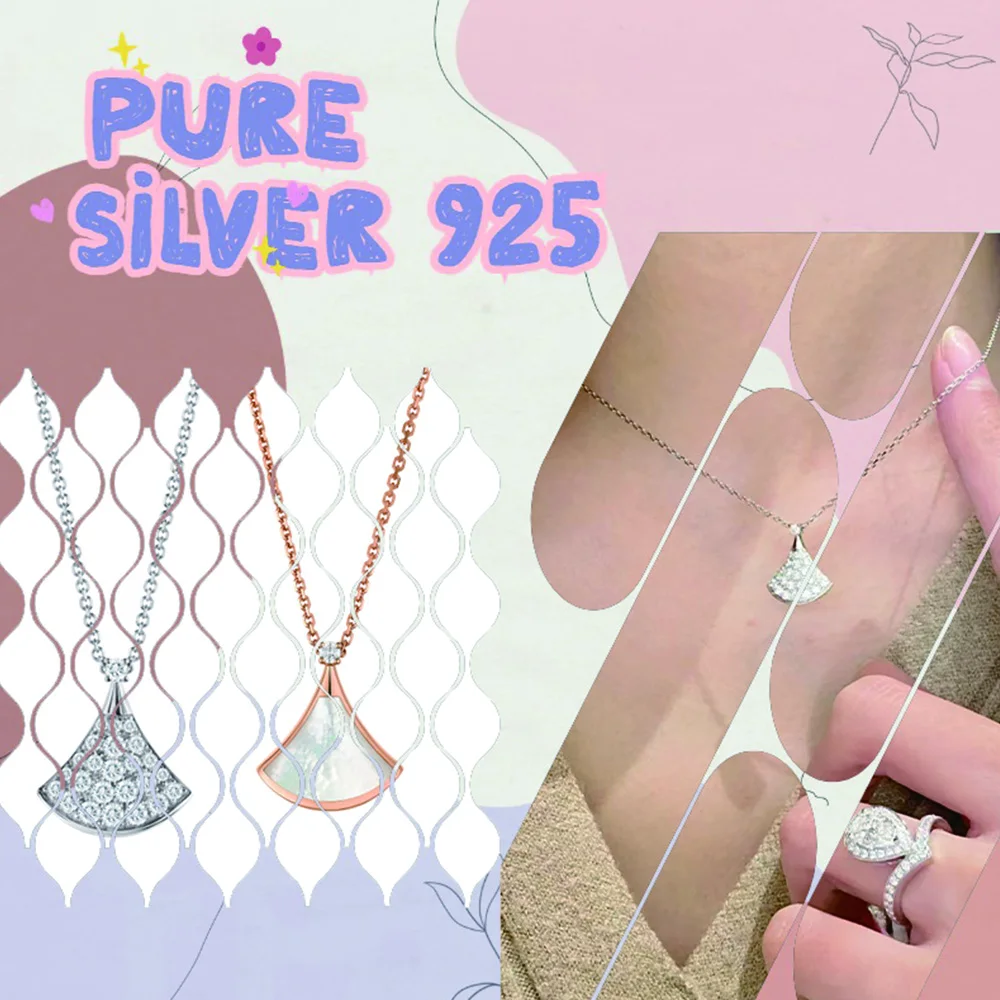 Italian set zircon white mother shell dress with pure silver pendant necklace S925 women's necklace to give to wife
Italian set zircon white mother shell dress with pure silver pendant necklace S925 women's necklace to give to wife