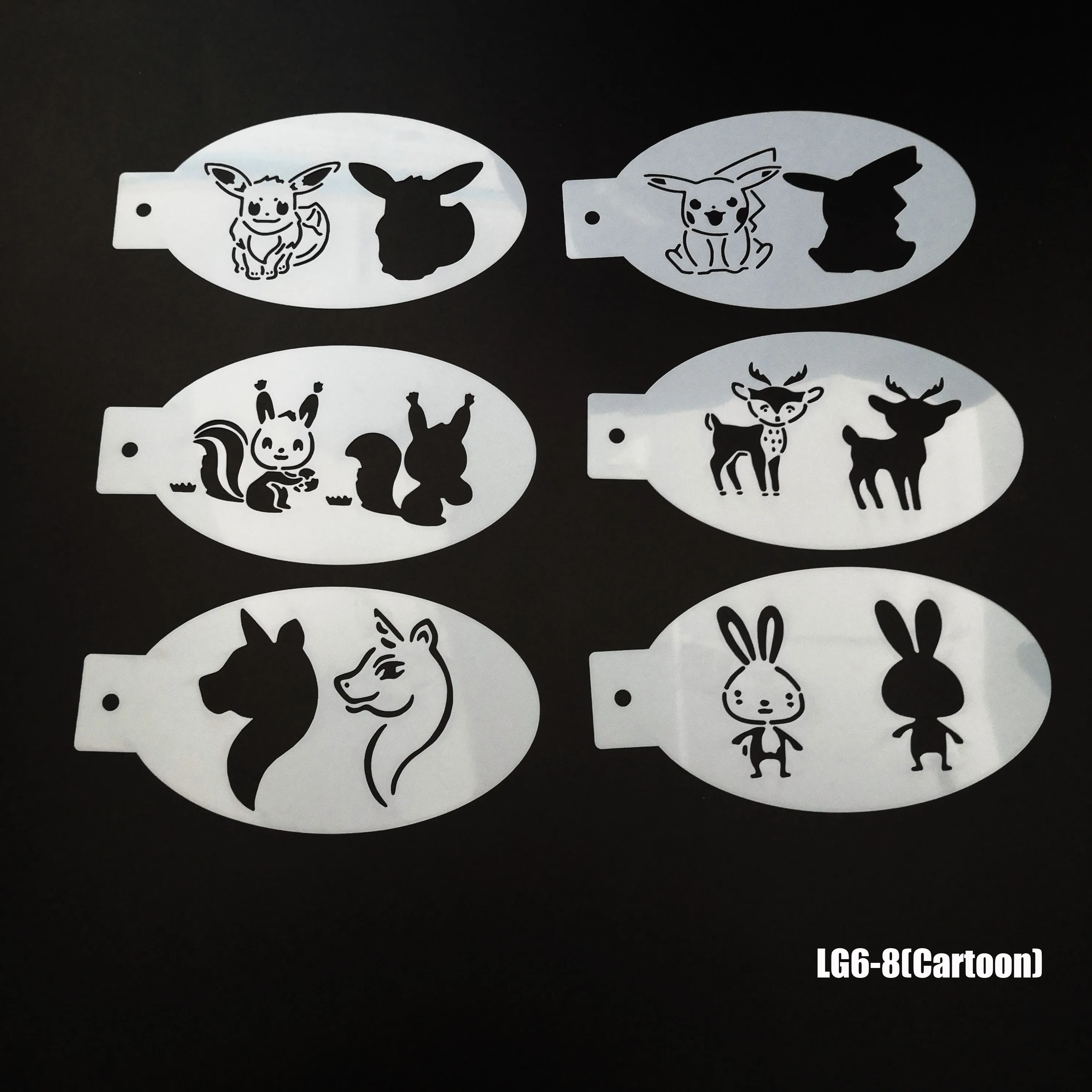 PET Kids Adults Design Finger Tattoo Stencil Facial Makeup Face Paint Stencils for Cosplay Halloween Christmas Party
PET Kids Adults Design Finger Tattoo Stencil Facial Makeup Face Paint Stencils for Cosplay Halloween Christmas Party