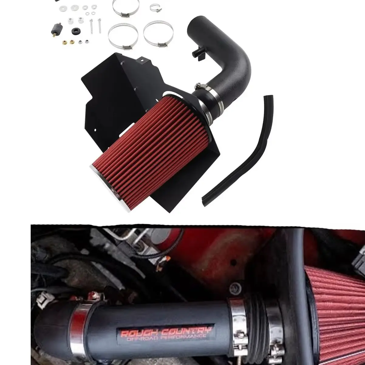 Cold Air Intake System Red Heat Shield Kit Fit 2007-2011 Jeep Wrangler JK 3.8L 2WD 4WD Sport Utility Replace 10554
Cold Air Intake System Red Heat Shield Kit Fit 2007-2011 Jeep Wrangler JK 3.8L 2WD 4WD Sport Utility Replace 10554