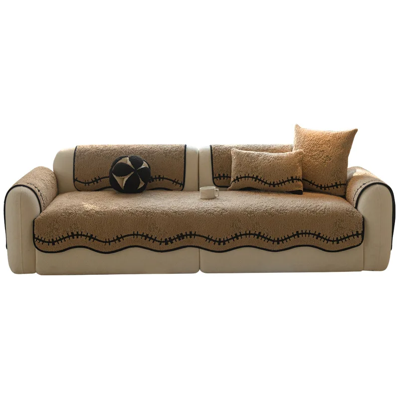 Sofa cushion plush thickened non-slip irregular straight row seat cushion cover cloth
Sofa cushion plush thickened non-slip irregular straight row seat cushion cover cloth
