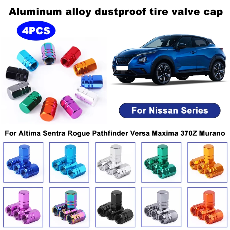 4PCS aluminum alloy car tire valve stem cap tire wheel rim valve cover dustproof and waterproof For Nissan Series car accessory
4PCS aluminum alloy car tire valve stem cap tire wheel rim valve cover dustproof and waterproof For Nissan Series car accessory