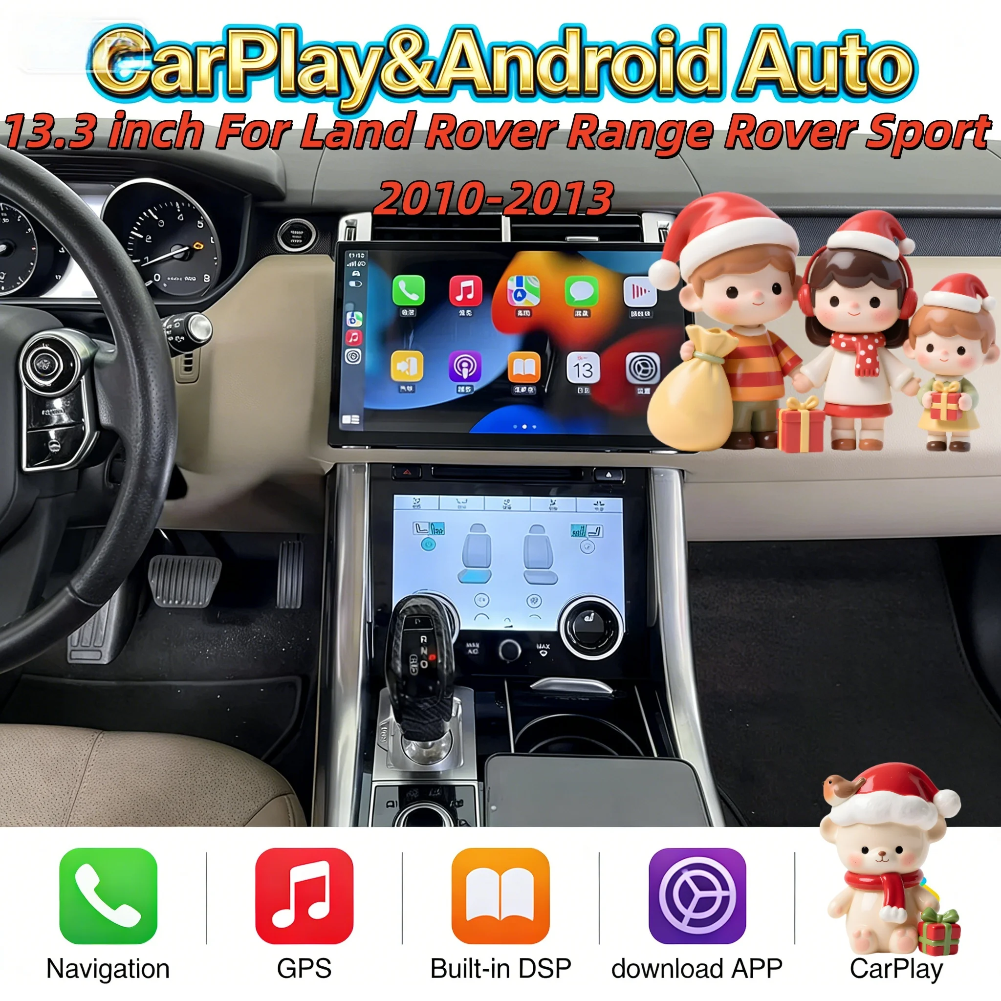 13.3 inch Multimedia Wireless Carplay Player For Land Rover Range Rover Sport 2010-2013 Android GPS Bluetooth Navigation 4G DSP
13.3 inch Multimedia Wireless Carplay Player For Land Rover Range Rover Sport 2010-2013 Android GPS Bluetooth Navigation 4G DSP