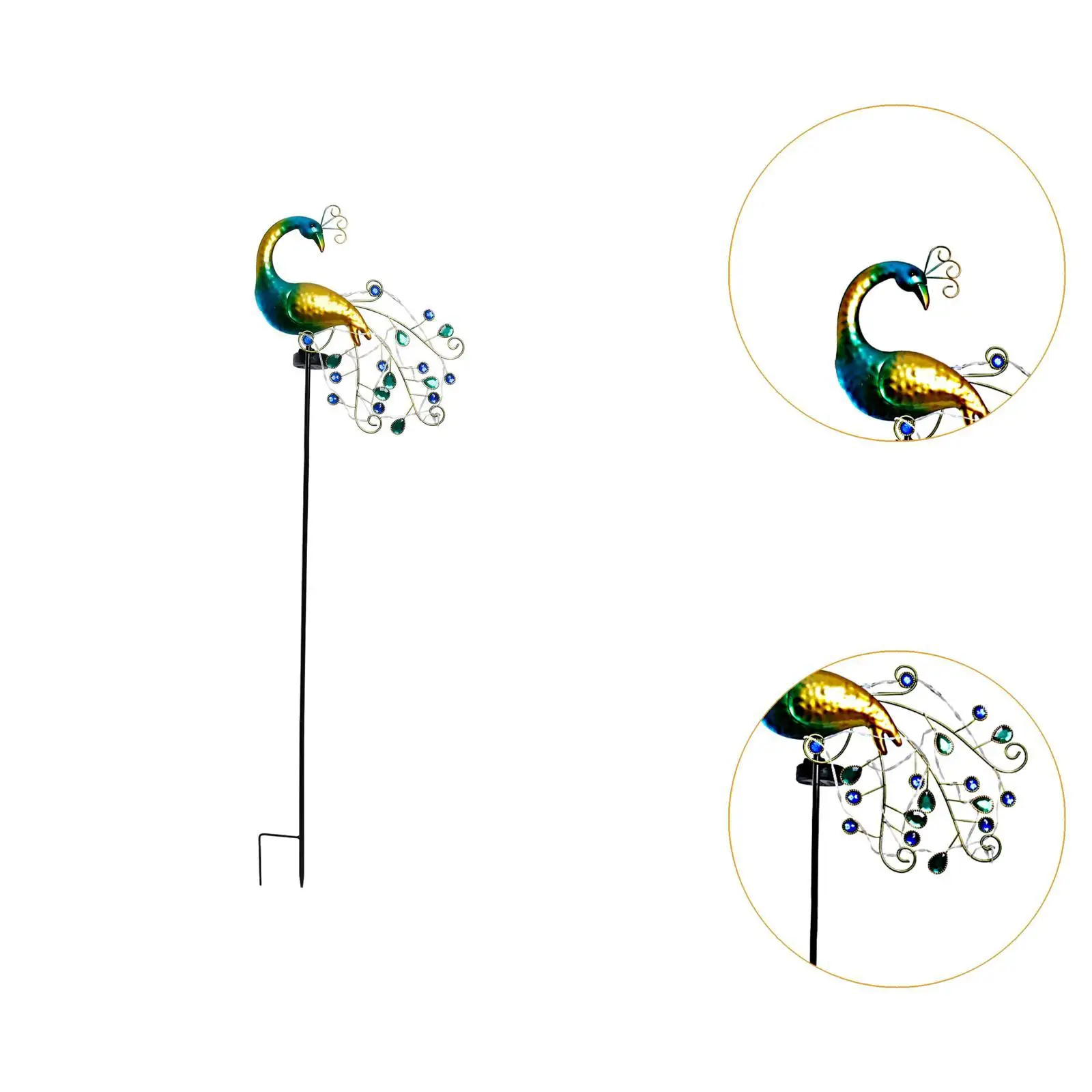 Decorative Peacock Solar Lamp Outdoor Garden Lawn Iron Sculpture for Solar Lighting Garden and Backyard Decor
Decorative Peacock Solar Lamp Outdoor Garden Lawn Iron Sculpture for Solar Lighting Garden and Backyard Decor