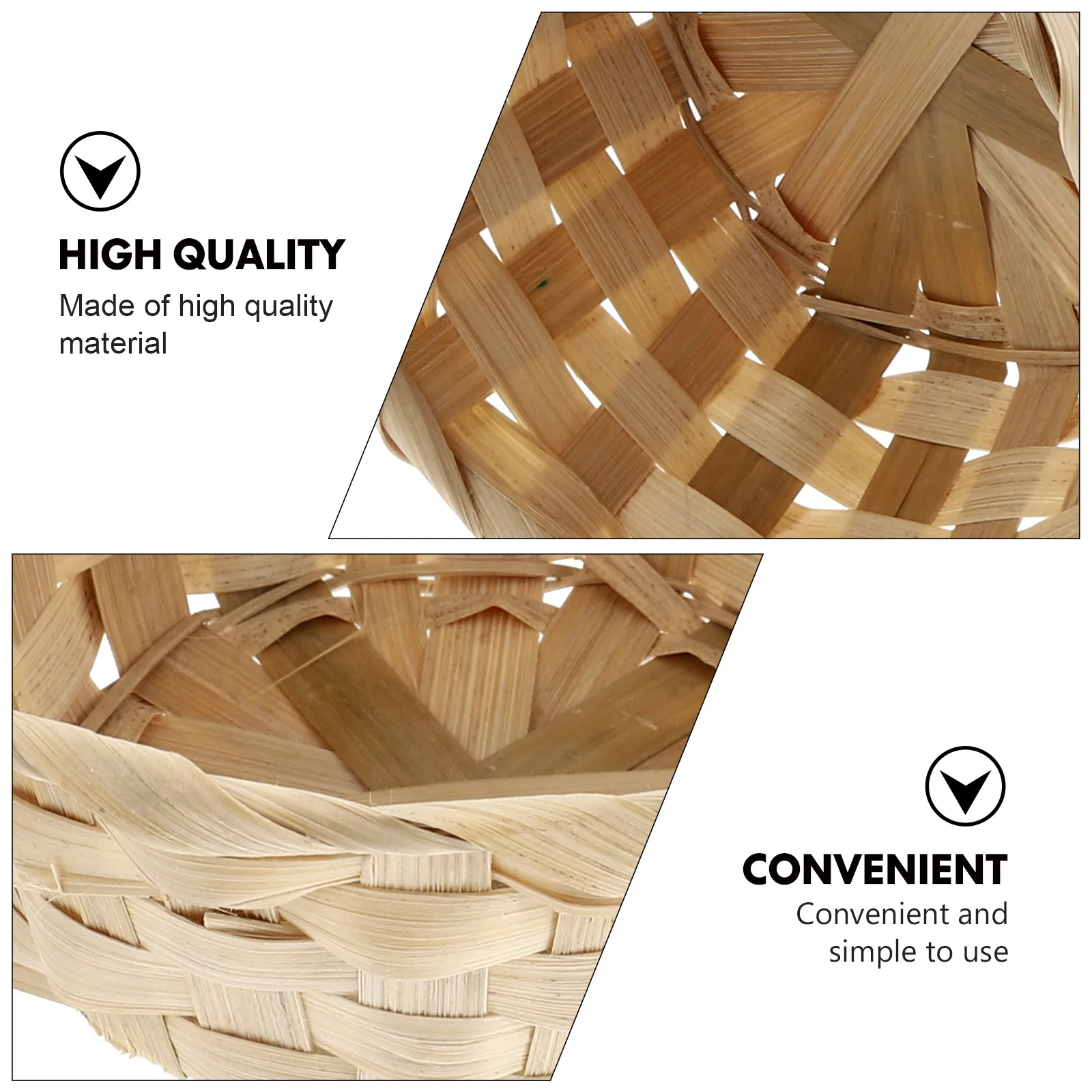 4pcs Bamboo Basket Lightweight Portable Storage Tote Weaving Picnic Laundry Collapsible Fruit Flower Container
4pcs Bamboo Basket Lightweight Portable Storage Tote Weaving Picnic Laundry Collapsible Fruit Flower Container