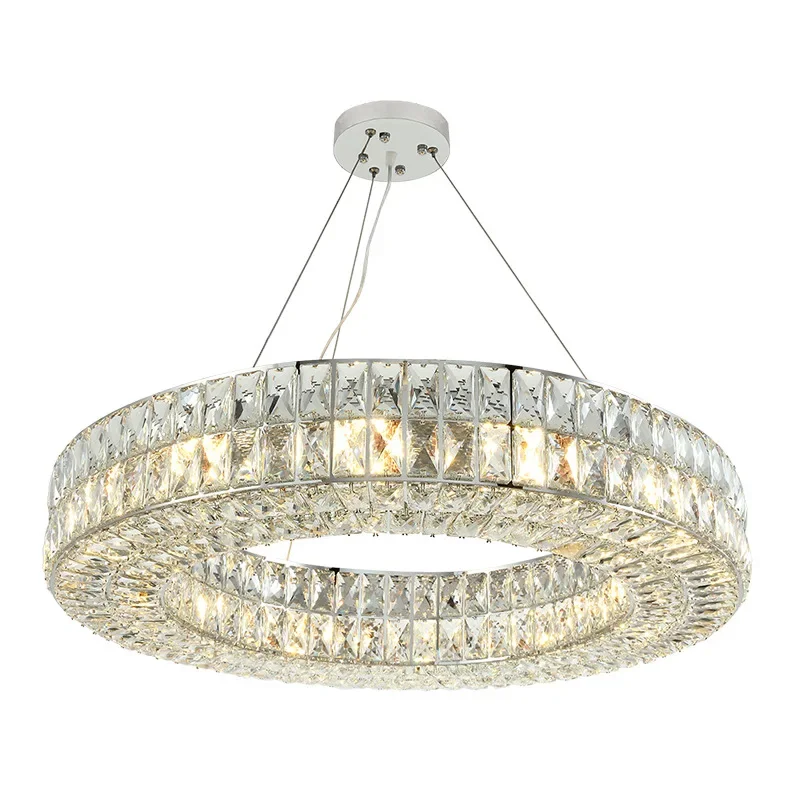 New Crystal Chandeliers Luxury Living Room Lamp Modern Ring Bedroom Restaurant Lobby Pendant Light LED Lighting
New Crystal Chandeliers Luxury Living Room Lamp Modern Ring Bedroom Restaurant Lobby Pendant Light LED Lighting