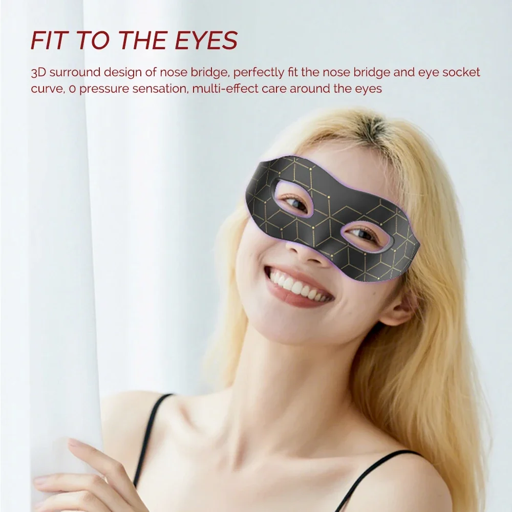 LED Eye Mask Red Light Therapy for Dark Circle Remover - Silicone Anti-Aging Massager Home Use Device
LED Eye Mask Red Light Therapy for Dark Circle Remover - Silicone Anti-Aging Massager Home Use Device