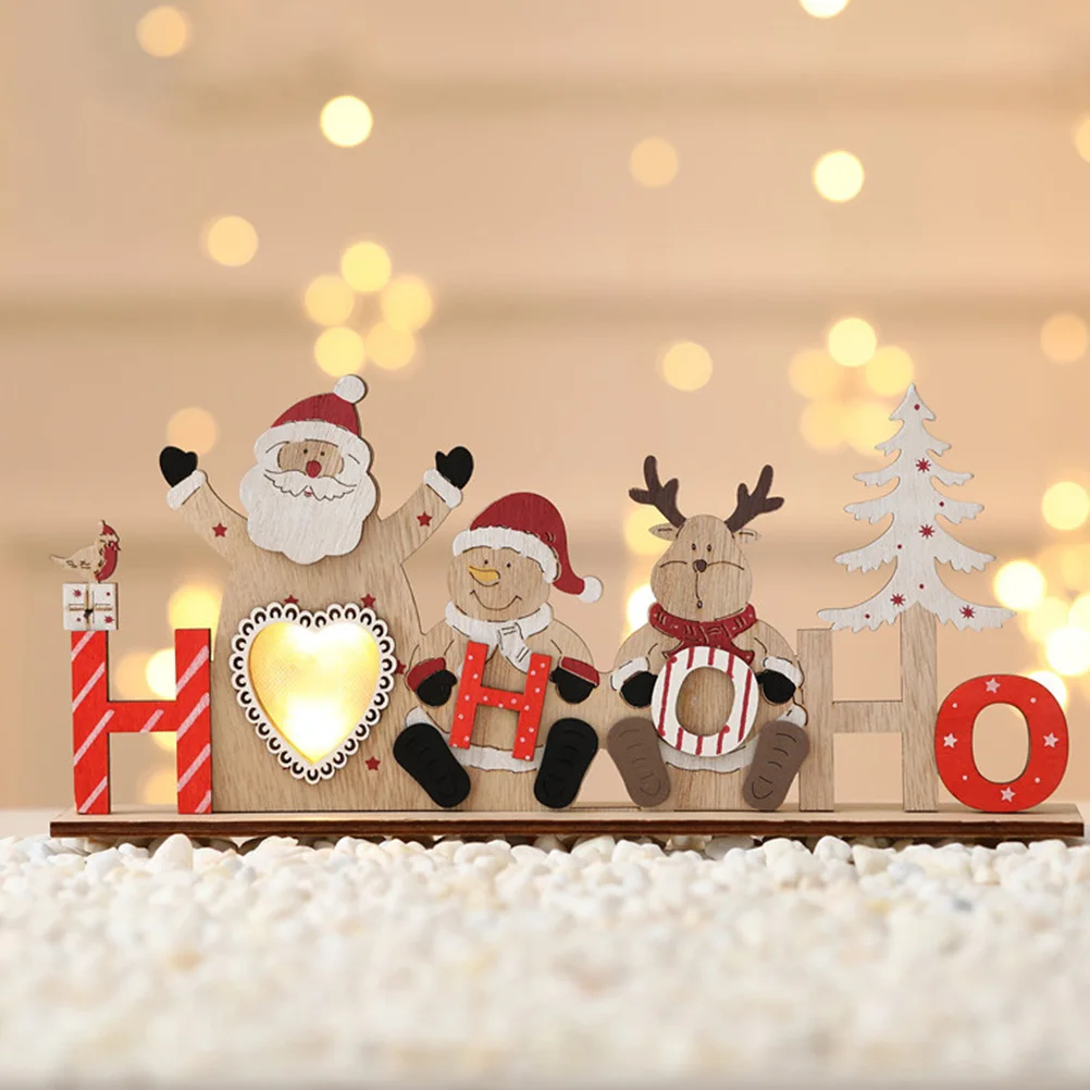 Wooden Table Decoration Christmas Home Supplies Statue Decorations Luminous Adornment Electronic Component Desktop Party
Wooden Table Decoration Christmas Home Supplies Statue Decorations Luminous Adornment Electronic Component Desktop Party