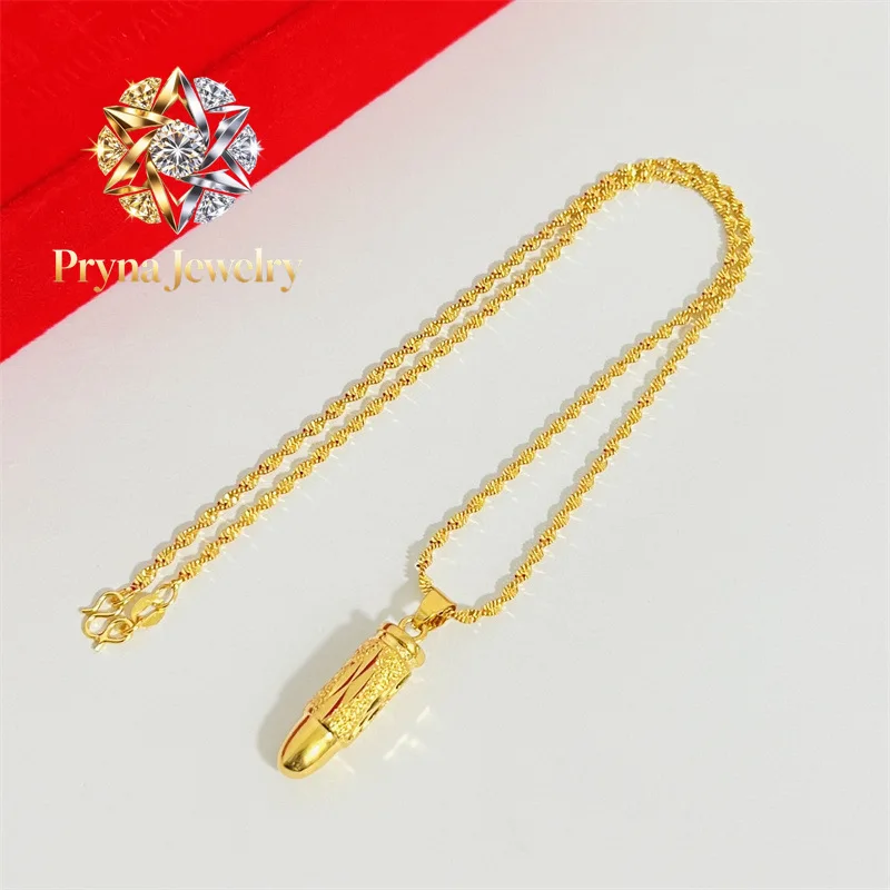 Pryna Jewelry 9999 personality fashion 24K real gold jewelry women's marble necklace fashion accessories water wave necklace
Pryna Jewelry 9999 personality fashion 24K real gold jewelry women's marble necklace fashion accessories water wave necklace