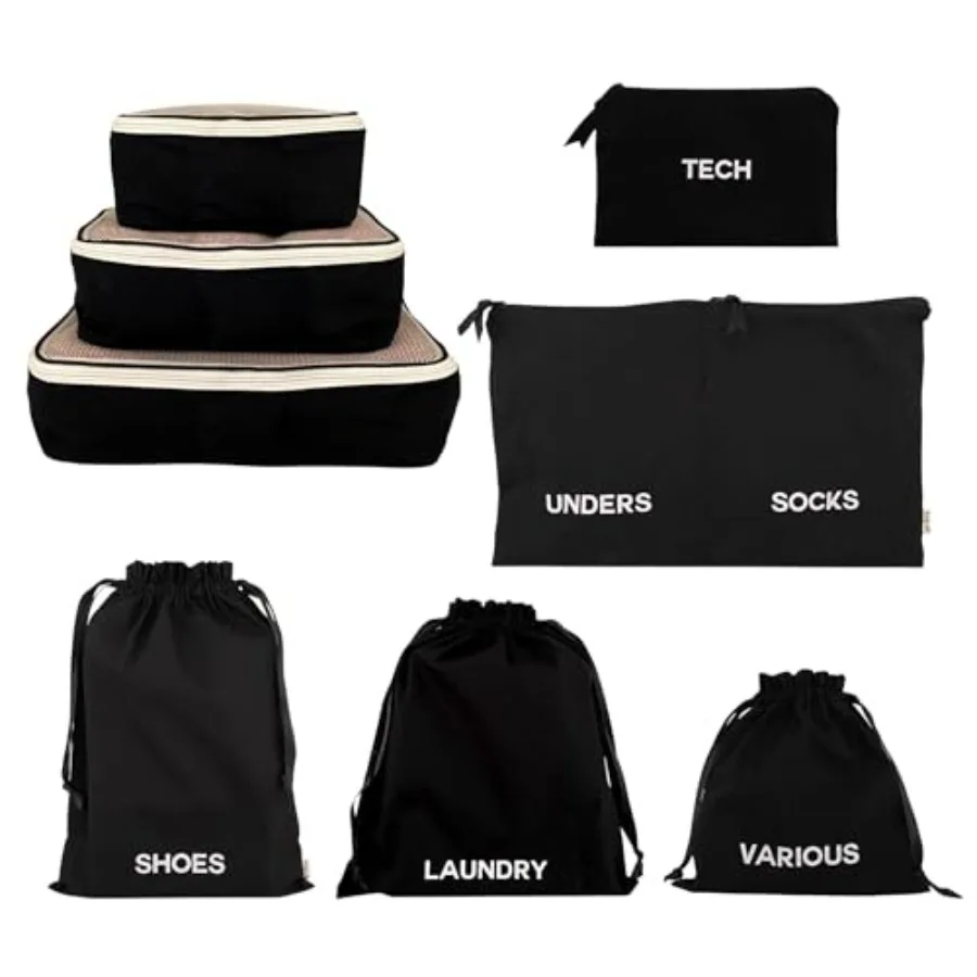 Packing Cubes for Travel: Nylon Luggage Organizers in Navy Blue with Compression Zipper, Lightweight Durable for Suitcase Organ
Packing Cubes for Travel: Nylon Luggage Organizers in Navy Blue with Compression Zipper, Lightweight Durable for Suitcase Organ