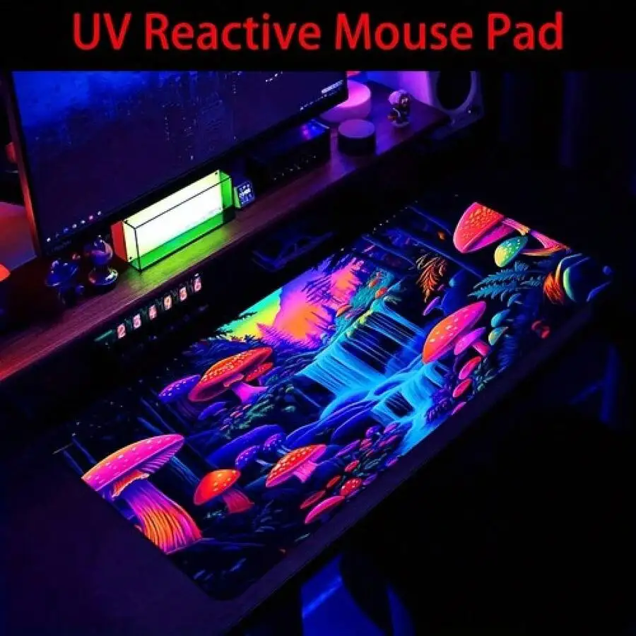 Washable Gaming Mouse Pad With Neon Forest Waterfall Design UV Black
Washable Gaming Mouse Pad With Neon Forest Waterfall Design UV Black