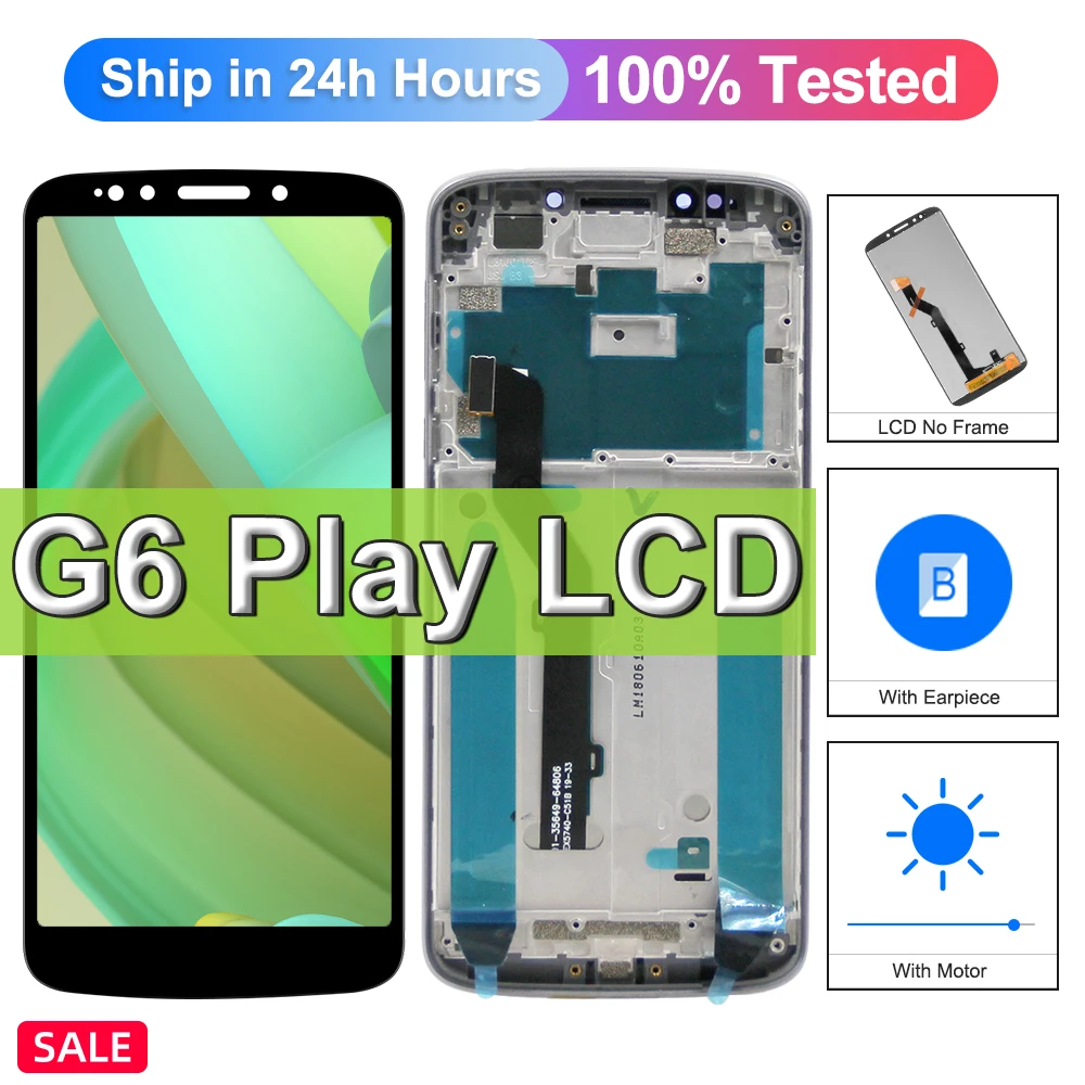 Для Motorola Moto G6 play XT1922 XT1922-3 XT1922-4 ЖК-дисплей, сенсорная панель, дигитайзер в сборе для Moto G6play, замена экрана
Для Motorola Moto G6 play XT1922 XT1922-3 XT1922-4 ЖК-дисплей, сенсорная панель, дигитайзер в сборе для Moto G6play, замена экрана
