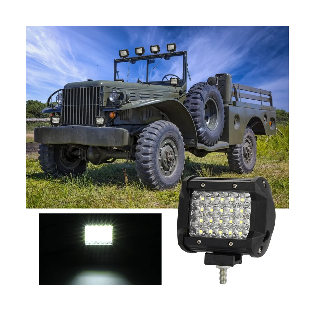 4-дюймовая фара головного света, Рабочая панель для грузовика, пикапа 4WD, внедорожника ATV SUV Auto UTV, аксессуары (2 шт.)
4-дюймовая фара головного света, Рабочая панель для грузовика, пикапа 4WD, внедорожника ATV SUV Auto UTV, аксессуары (2 шт.)