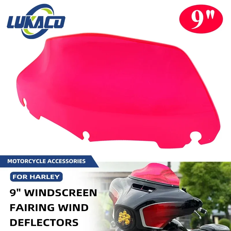 9 inch Windshield Motocycle Front Windscreen Red Wind Deflectors Accessories For Harley Road Glide Ultra Custom FLTR FLTRX 14-23
9 inch Windshield Motocycle Front Windscreen Red Wind Deflectors Accessories For Harley Road Glide Ultra Custom FLTR FLTRX 14-23