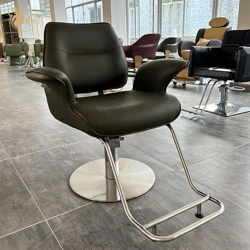 Black PU Leather Barber Chair Silver Base Modern Hairdressing Beauty Chair
Black PU Leather Barber Chair Silver Base Modern Hairdressing Beauty Chair